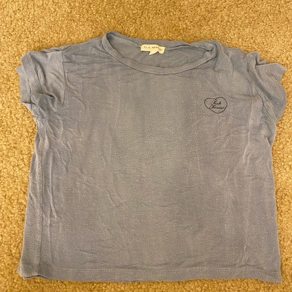 Pacsun LA Hearts blue t shirt